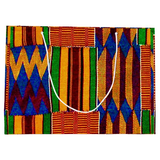 Happy Kwanzaa Large Gift Bag Groot Cadeauzakje (Achterkant)