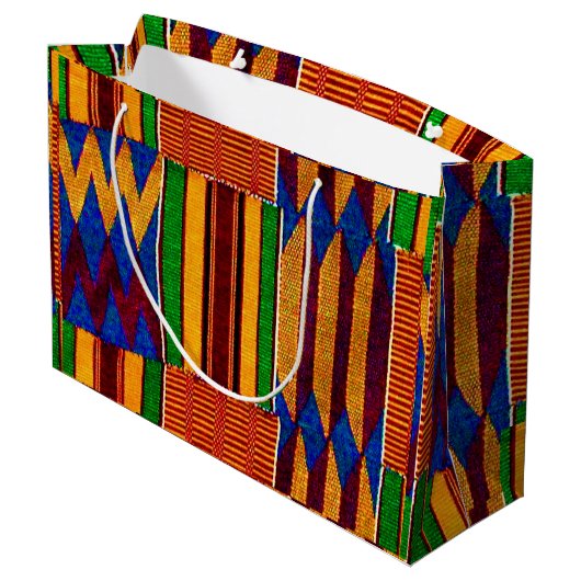 Happy Kwanzaa Large Gift Bag Groot Cadeauzakje (Achterkant Gekanteld)