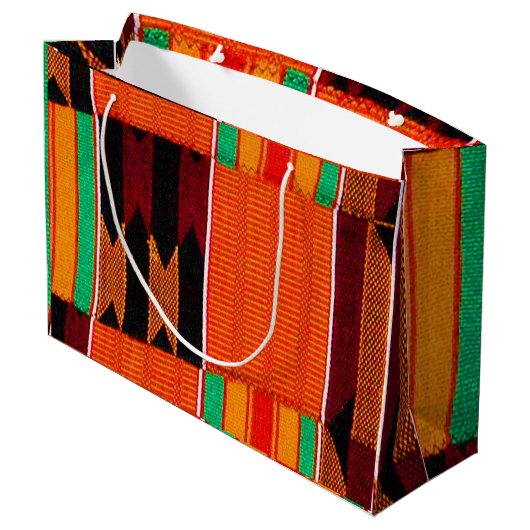 Happy Kwanzaa Large Gift Bag Groot Cadeauzakje (Achterkant Gekanteld)