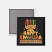 Happy Kwanzaa Magneet (Voorkant / Achterkant)
