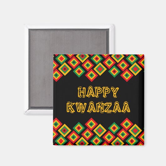 Happy KWANZAA Magnet (Voorkant / Achterkant)