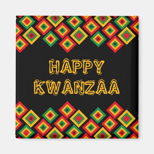 Happy KWANZAA Magnet (Voorkant)