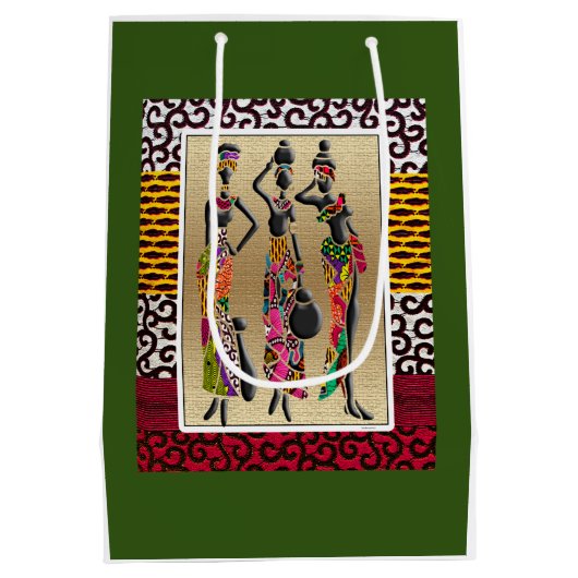 Happy Kwanzaa Medium Cadeauzakje (Achterkant)