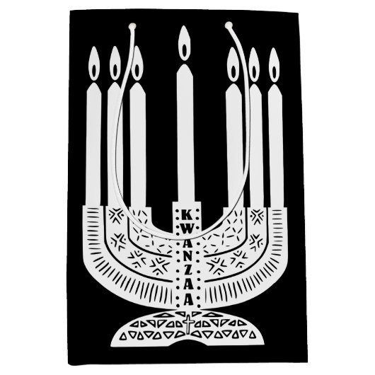 Happy Kwanzaa Medium Cadeauzakje (Voorkant)