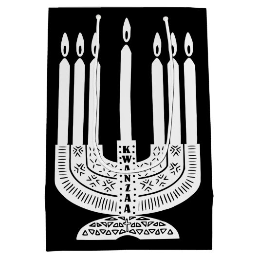 Happy Kwanzaa Medium Cadeauzakje (Achterkant)