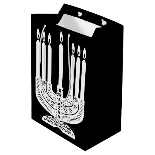 Happy Kwanzaa Medium Cadeauzakje (Achterkant Gekanteld)