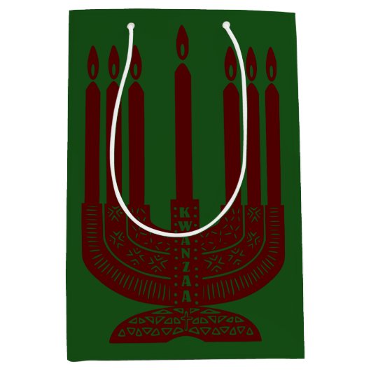 Happy Kwanzaa Medium Cadeauzakje (Voorkant)