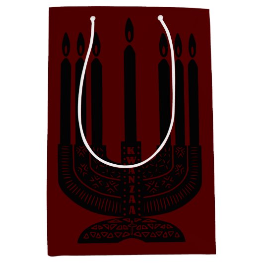 Happy Kwanzaa Medium Cadeauzakje (Voorkant)