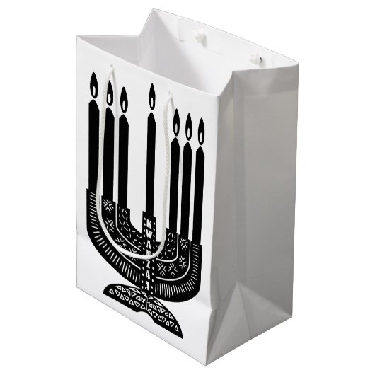 Happy Kwanzaa Medium Cadeauzakje (Voorkant Gekanteld)