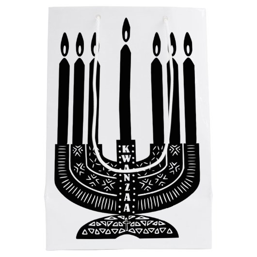 Happy Kwanzaa Medium Cadeauzakje (Achterkant)