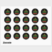 Happy Kwanzaa Merry Christmas Afro-Amerikaanse Man Ronde Sticker (Vel)