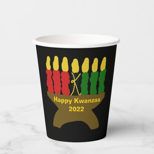 Happy Kwanzaa Papieren Bekers (Voorkant)