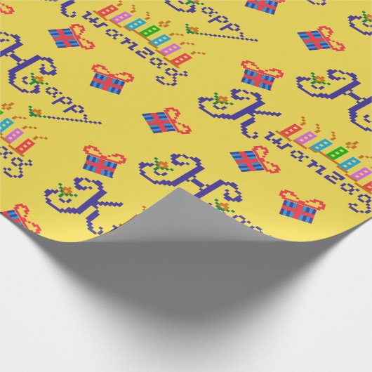 Happy Kwanzaa Pattern Cadeaupapier (Hoek)