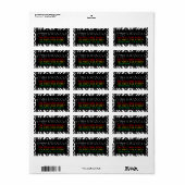 Happy Kwanzaa Pattern | Retouradreslabel Etiket (Full Sheet)