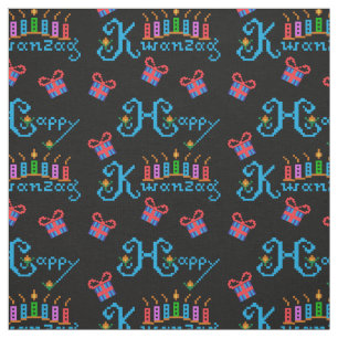 Happy Kwanzaa Pattern Stof