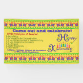 Happy Kwanzaa Personalized Spandoek (Horizontaal)
