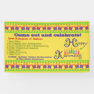 Happy Kwanzaa Personalized Spandoek