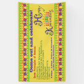 Happy Kwanzaa Personalized Spandoek (Verticaal)