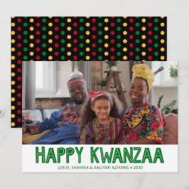 Happy Kwanzaa Photo Holiday Card Feestdagenkaart