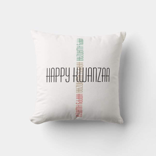 Happy Kwanzaa Pillow Kussen (Voorkant)