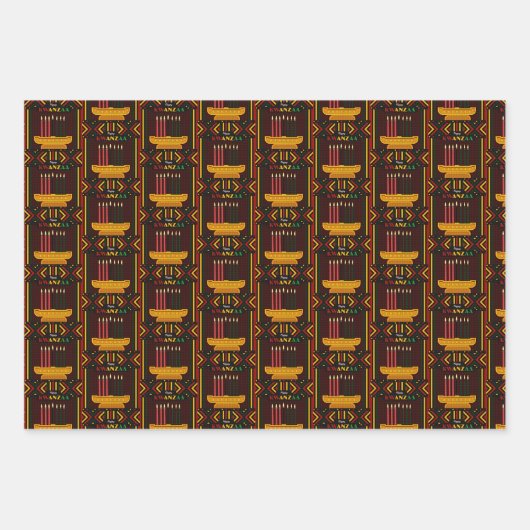 Happy Kwanzaa PopArt Inpakpapier Vel (Voorkant 2)