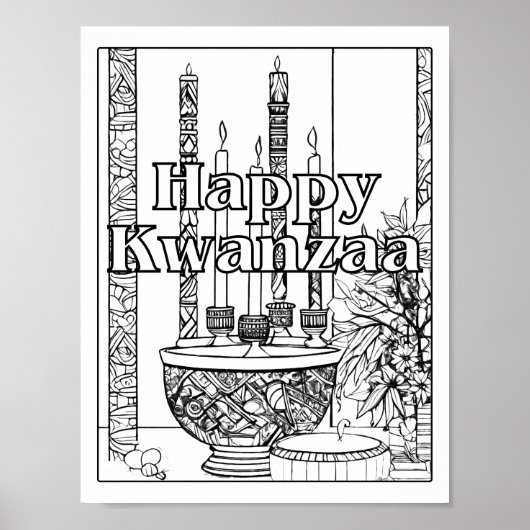 Happy Kwanzaa Poster (Voorkant)