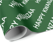 Happy Kwanzaa Red Black Green Pan Afrika Cadeaupapier (Rol Hoek)