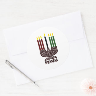 Happy Kwanzaa Ronde Sticker