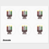 Happy Kwanzaa Ronde Sticker (Vel)