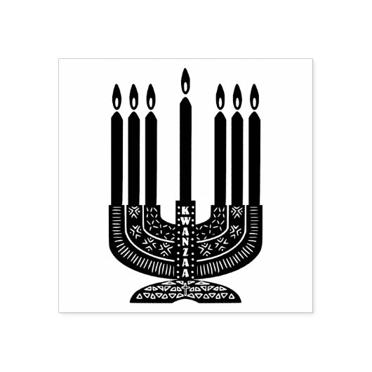 Happy Kwanzaa Rubberstempel (Afrduk)