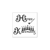 Happy Kwanzaa Rubberstempel (Afrduk)