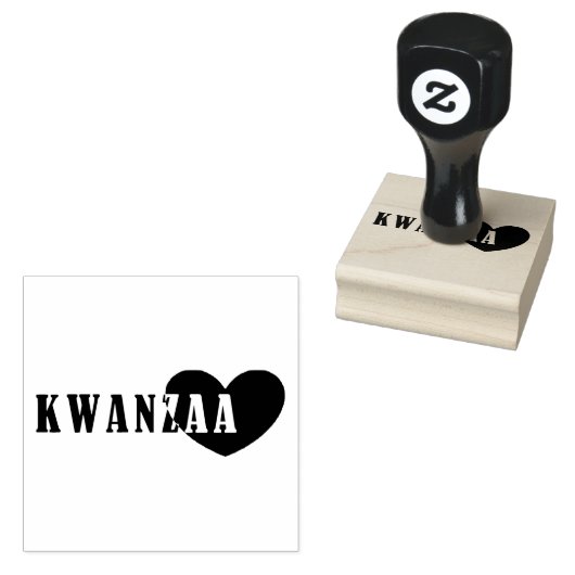 Happy Kwanzaa Rubberstempel (Gestempeld)