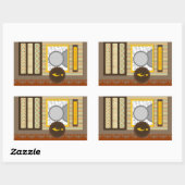 happy kwanzaa ( scrapbook ) rechthoekige sticker (Vel)