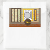 happy kwanzaa ( scrapbook ) rechthoekige sticker (Tas)