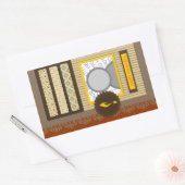 happy kwanzaa ( scrapbook ) rechthoekige sticker (Envelop)