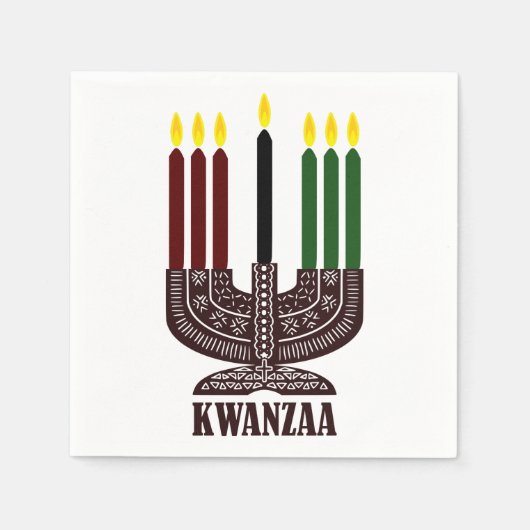 Happy Kwanzaa Servet (Voorkant)