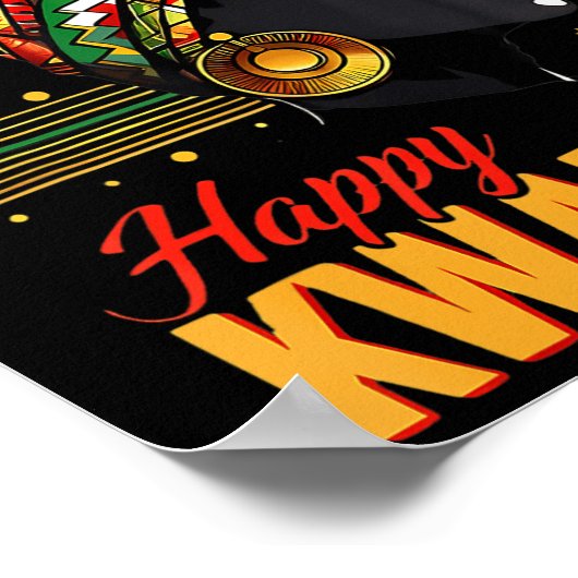 Happy Kwanzaa Seven Principles of Kwanzaa Women Me Poster (Hoek)