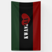 Happy Kwanzaa Spandoek (Verticaal)