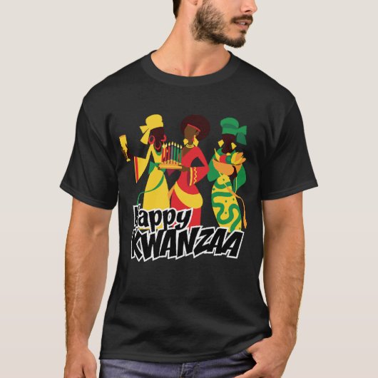 Happy Kwanzaa T-Shirt (Voorkant)