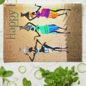 Happy Kwanzaa Theedoek (Gevouwen)