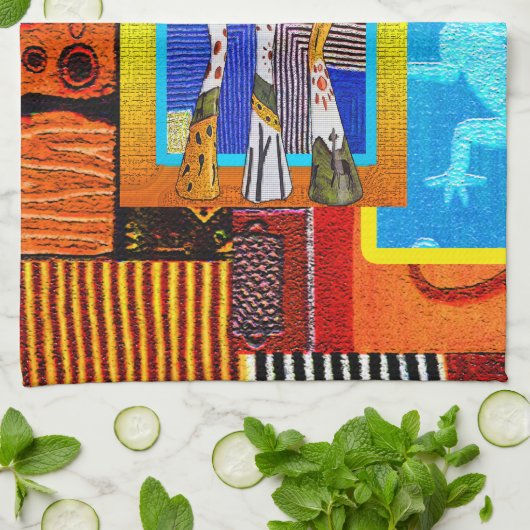 Happy Kwanzaa Theedoek (Gevouwen)