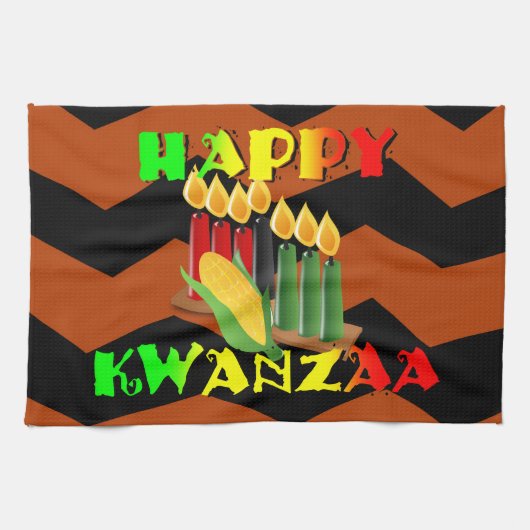 HAPPY KWANZAA THEEDOEK (Horizontaal)