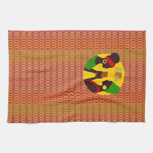 Happy Kwanzaa Theedoek (Horizontaal)