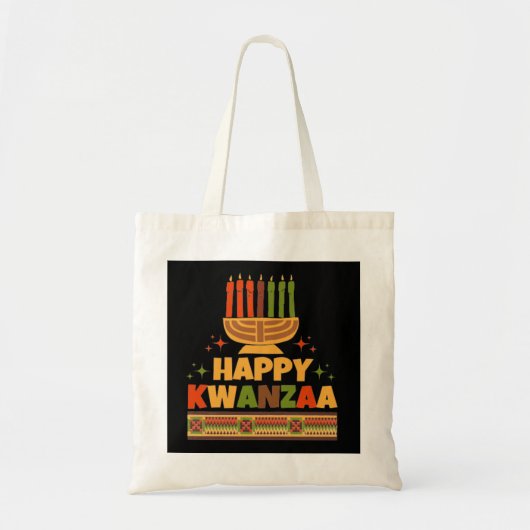 Happy Kwanzaa Tote Bag (Voorkant)