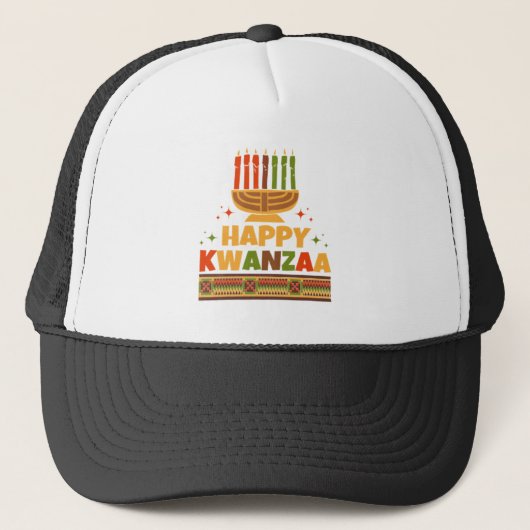 Happy Kwanzaa Trucker Pet (Voorkant)