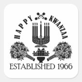Happy Kwanzaa Vierkante Sticker (Voorkant)