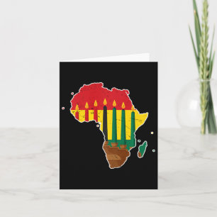 Happy Kwanzaa Zeven Principes Kinara Kaarsen Afri Kaart