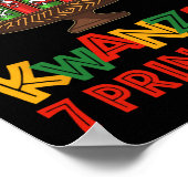 Happy Kwanzaa Zeven Principes van Kwanzaa - Kinara Poster (Hoek)