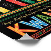 Happy Kwanzaa Zeven Principes van Kwanzaa Mannen V Poster (Hoek)