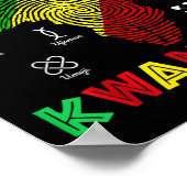 Happy Kwanzaa Zeven principes van Kwanzaa Vrouwen  Poster (Hoek)